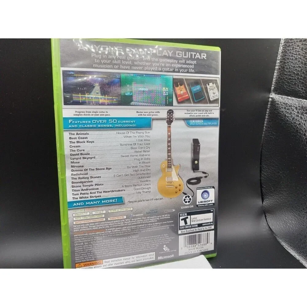 EUC Rocksmith (Microsoft Xbox 360, 2011) CIB No Manual